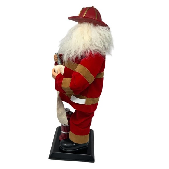 Fireman Santa Fire Hose Hydrant Christmas Firefighter Decor - Picture 2 of 13